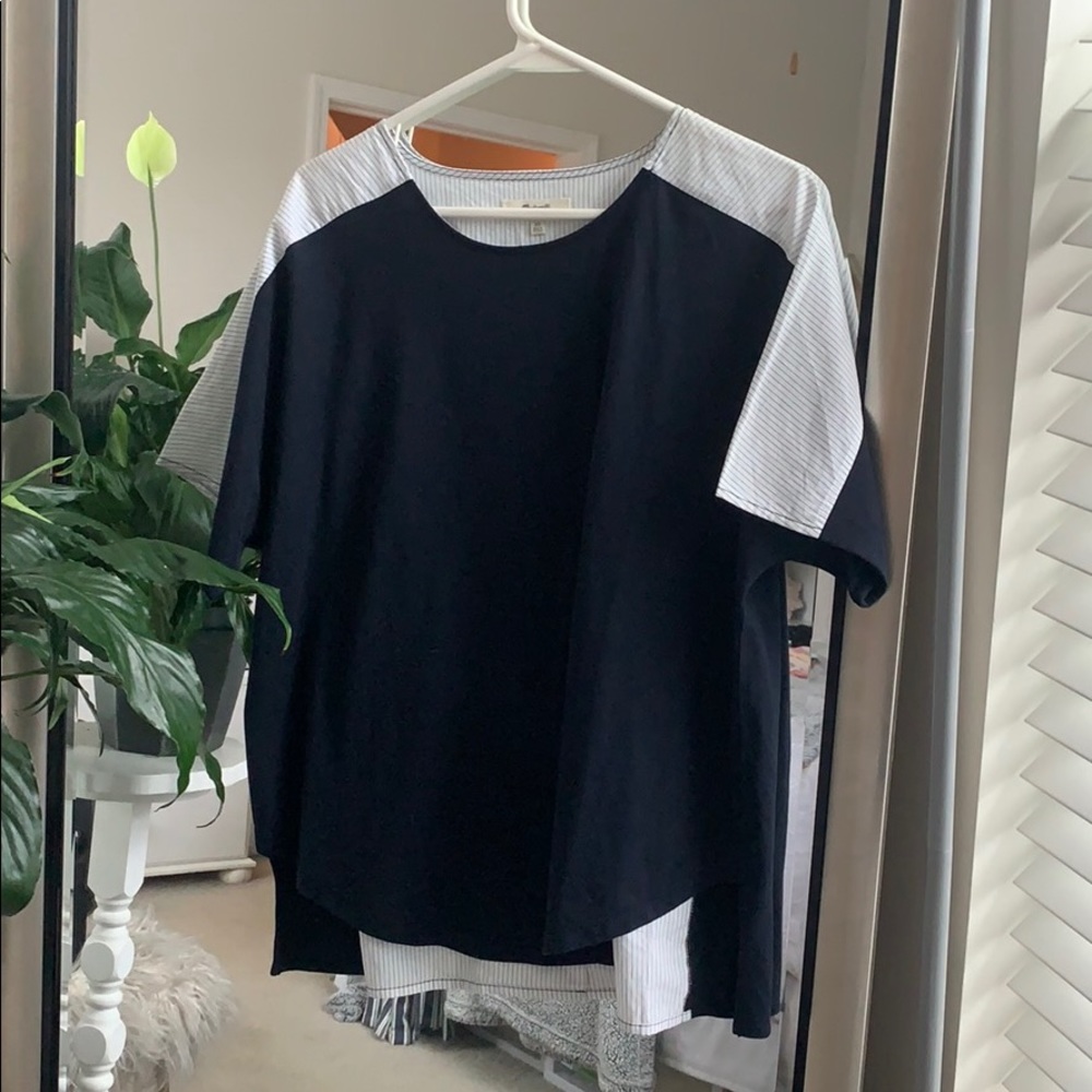 Madewell Open Back Striped Top | XS